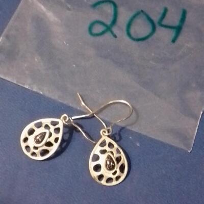 Native Silver and Sunstone Earrings