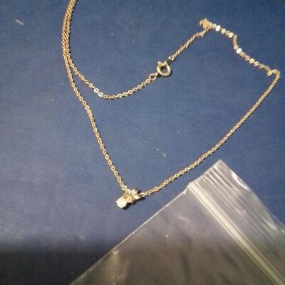 Gold Necklace with 1/4ct. Diamond Pendant