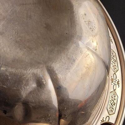 Lot 120: Antique 1919 TOWLE Louis XIV Large Sterling Silver Serving Bowl Chased