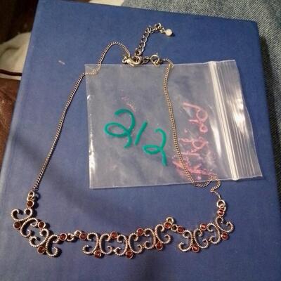 Gold Filled Ruby Necklace