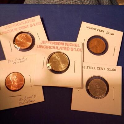 5pc Uncirculated US Coin Lot