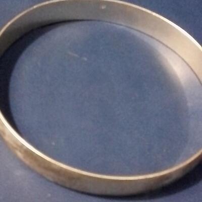 White Gold Bangle bracelet stamped 18k