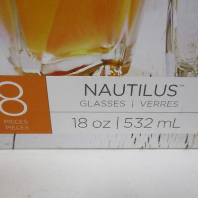 Libby 8 Nautilus Glass Set 18 Ounces