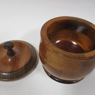 Arbol Tree Cutout & Wooden Pot With Lid