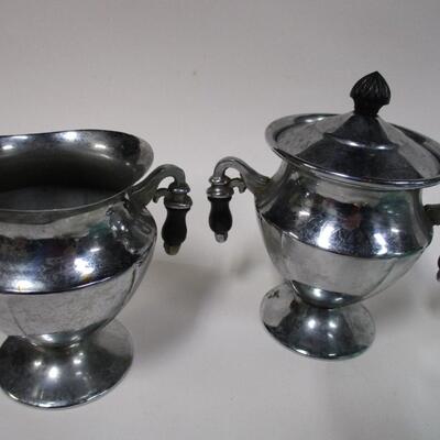 Vintage Jefferson Pewter Cup  & Candy Dishes & Creamer/Sugar