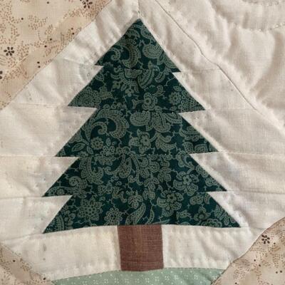 ST HORSE AND PINES HANDMADE WALL HANGING
