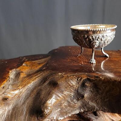 Lot 134: Antique .830 Silver Small Footed Fancy Bowl