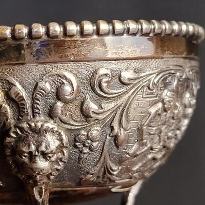 Lot 134: Antique .830 Silver Small Footed Fancy Bowl