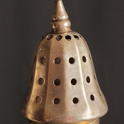 Lot 137: Vintage Sterling Silver Weighted Cement Salt and Pepper Shaker Set