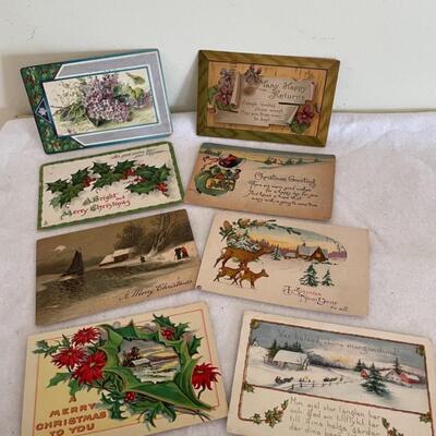 ST MERRY CHRISTMAS ANTIQUE POSTCARDS