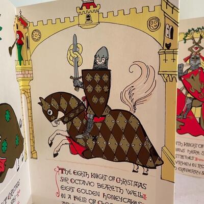ST VINTAGE KNIGHTS OF CHRISTMAS CARD