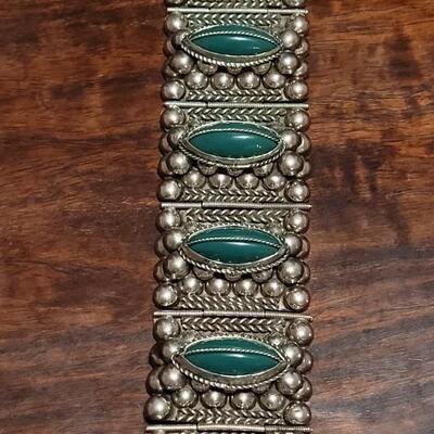 Lot 140: Pre-1948 TAXCO Bracelet & Earrings