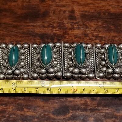 Lot 140: Pre-1948 TAXCO Bracelet & Earrings
