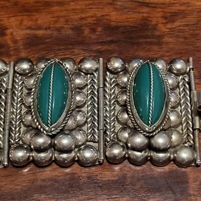 Lot 140: Pre-1948 TAXCO Bracelet & Earrings