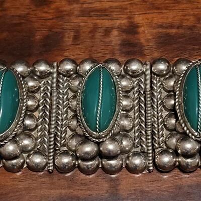 Lot 140: Pre-1948 TAXCO Bracelet & Earrings