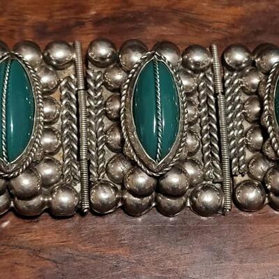 Lot 140: Pre-1948 TAXCO Bracelet & Earrings