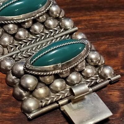 Lot 140: Pre-1948 TAXCO Bracelet & Earrings