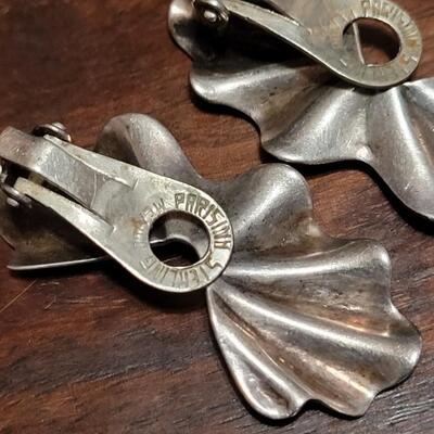 Lot 144: Parisian Sterling Clip On Earrings (2)