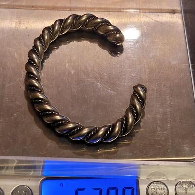 Lot 146: Old Pawn Navajo Cuff Bracelet