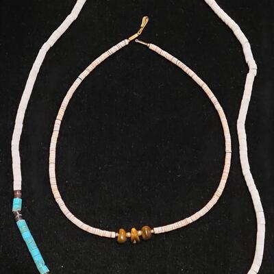 Lot 147: Santo Domingo Heishi Necklaces (2)