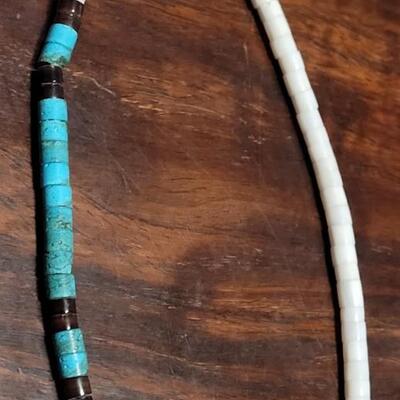 Lot 147: Santo Domingo Heishi Necklaces (2)
