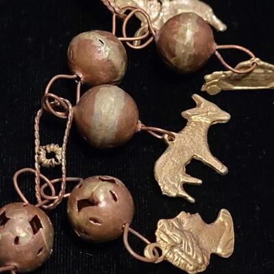 Lot 148: Vintage Mexican Milagros Necklace