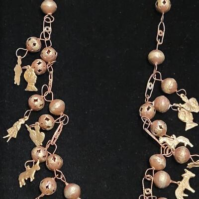 Lot 148: Vintage Mexican Milagros Necklace