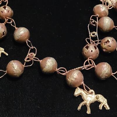Lot 148: Vintage Mexican Milagros Necklace