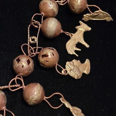 Lot 148: Vintage Mexican Milagros Necklace