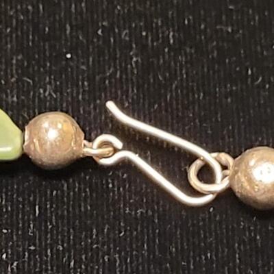 Lot 154: Old Pawn Sterling Beads and Turquoise Necklace