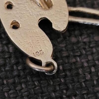 Lot 156: Vintage 14k Gold Necklace Bracelet Pendant Charm OILS ARTIST PALLETTE