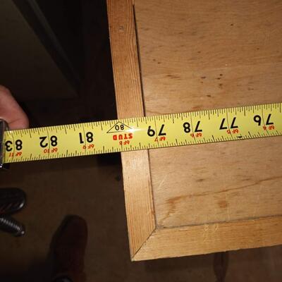 Huge wooden work bench table (items on or near table are NOT included)