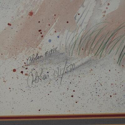 Deer & Hunter Watercolor Print