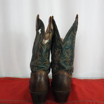 Pair of Menâ€™s Leather Cowboy Boots by Lucchese of San Antonio