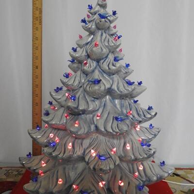 Ceramic Blue Christmas tree