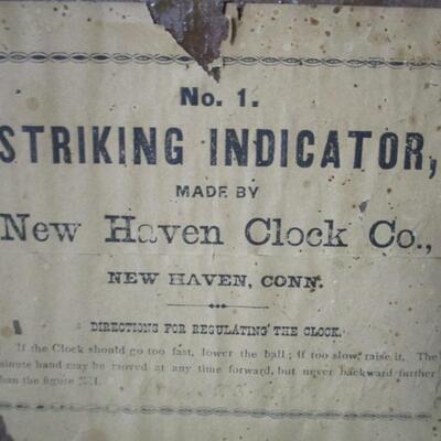 Striking Indicator - New Haven Clock Co.