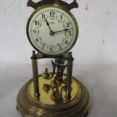 Kundo Germany Brass & Glass Clock