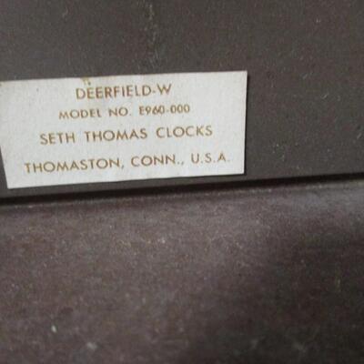 Seth Thomas Clock Model E960-000
