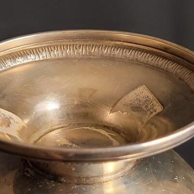 Lot 167: Vintage Sterling Silver Chased & Scalloped Edge Dish