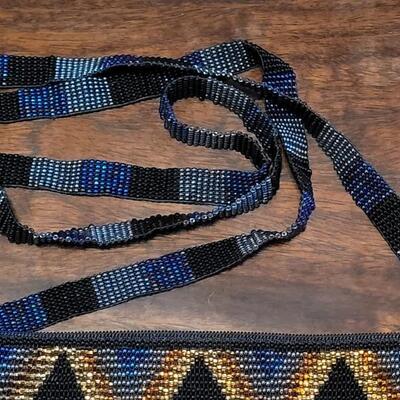 Lot 174: Multicolored Beaded Crossbody Bag