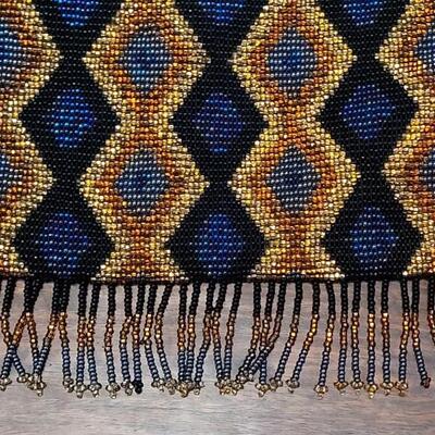 Lot 174: Multicolored Beaded Crossbody Bag