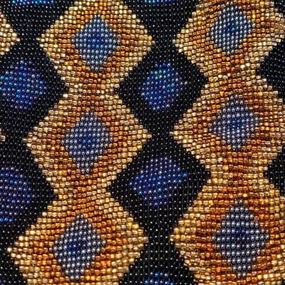 Lot 174: Multicolored Beaded Crossbody Bag