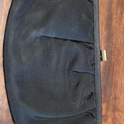 Lot 178: (2) Vintage Handbags & a Coin Purse- 2 Beaded and 1 Black Fabric