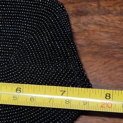 Lot 178: (2) Vintage Handbags & a Coin Purse- 2 Beaded and 1 Black Fabric