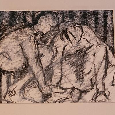 Lot 185: Original Untitled Artwork by BARBARA LEYENDECKER