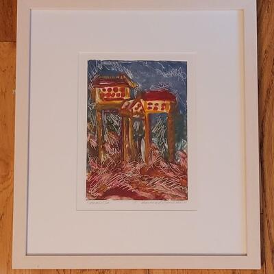 Lot 186: Original Monoprint Artwork "Mabel's"  by BARBARA LEYENDECKER