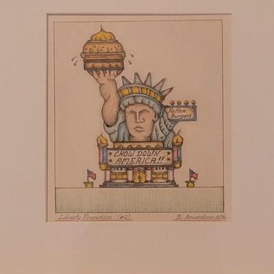 Lot 189: Original Artwork "Liberty Franchise #2" by BILL AMUNDSON
