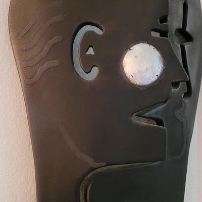 Lot 191: Original Metal Artwork "Naked Cheek" by W.K.S.