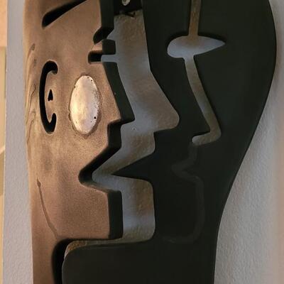 Lot 191: Original Metal Artwork "Naked Cheek" by W.K.S.