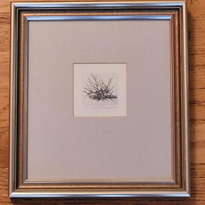 Lot 194: Original Etching Artwork " Tree" by BARBARA LEYENDECKER